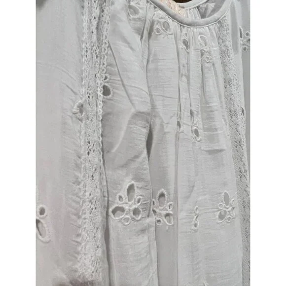 byTiMo Broderie Anglaise Midi white Dress Size S - Picture 6 of 11